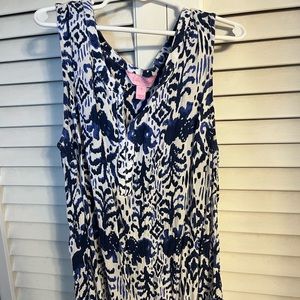 Lilly Pulitzer navy elephants top